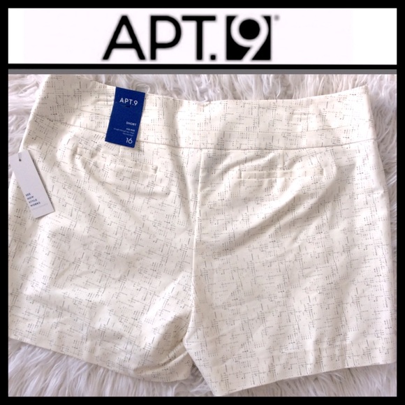 NWT Apt. 9 Abstract Studded Weekend Shorts - Picture 3 of 6